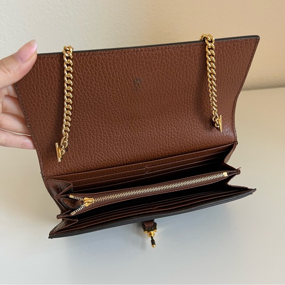 GUCCI Jackie 1961 Denim Wallet On Chain / GUCCI Jackie Bag - Picture 7 of 8